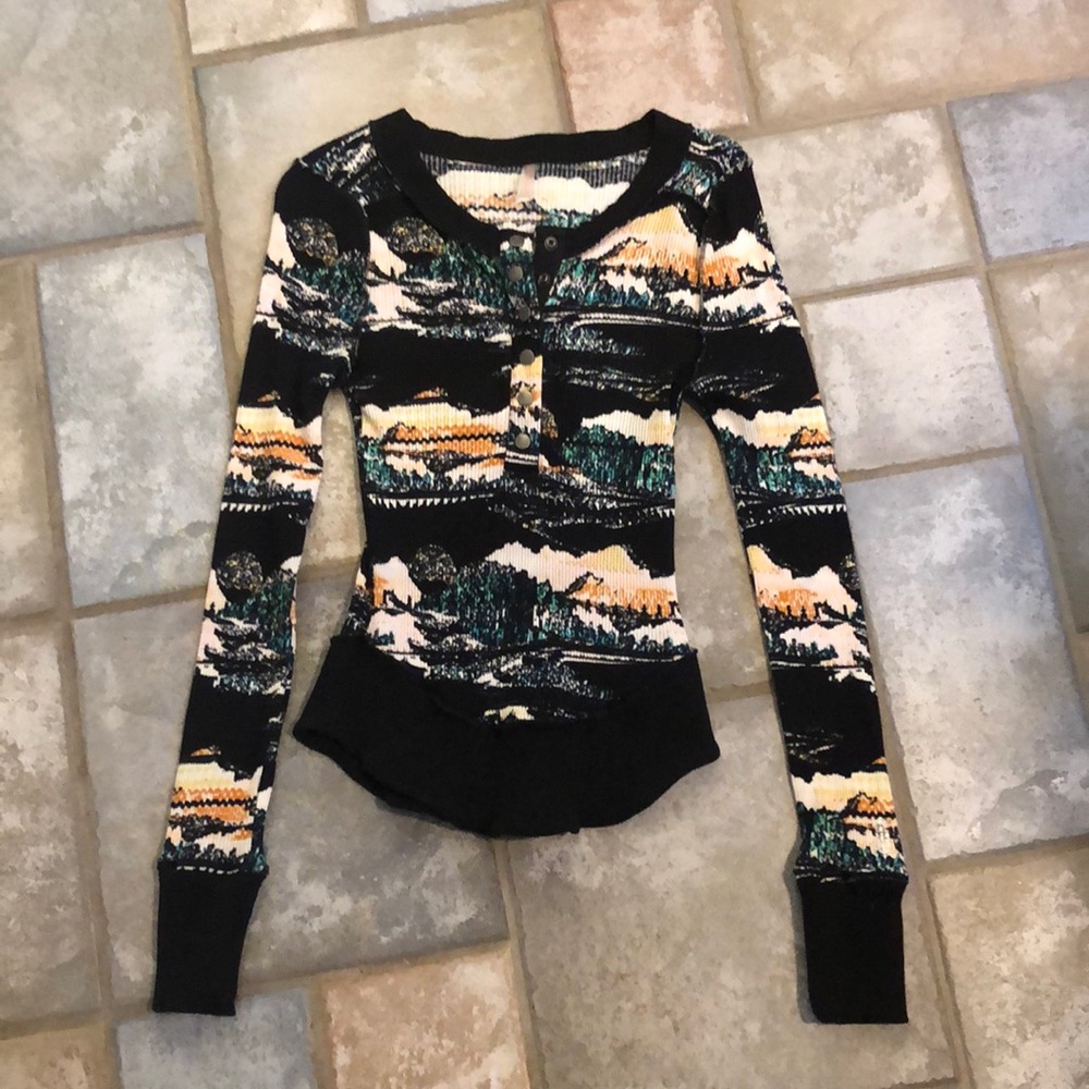 Free People Movement Rally Printed Shirt